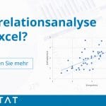 Titelbild für Korrelationsanalyse Excel
