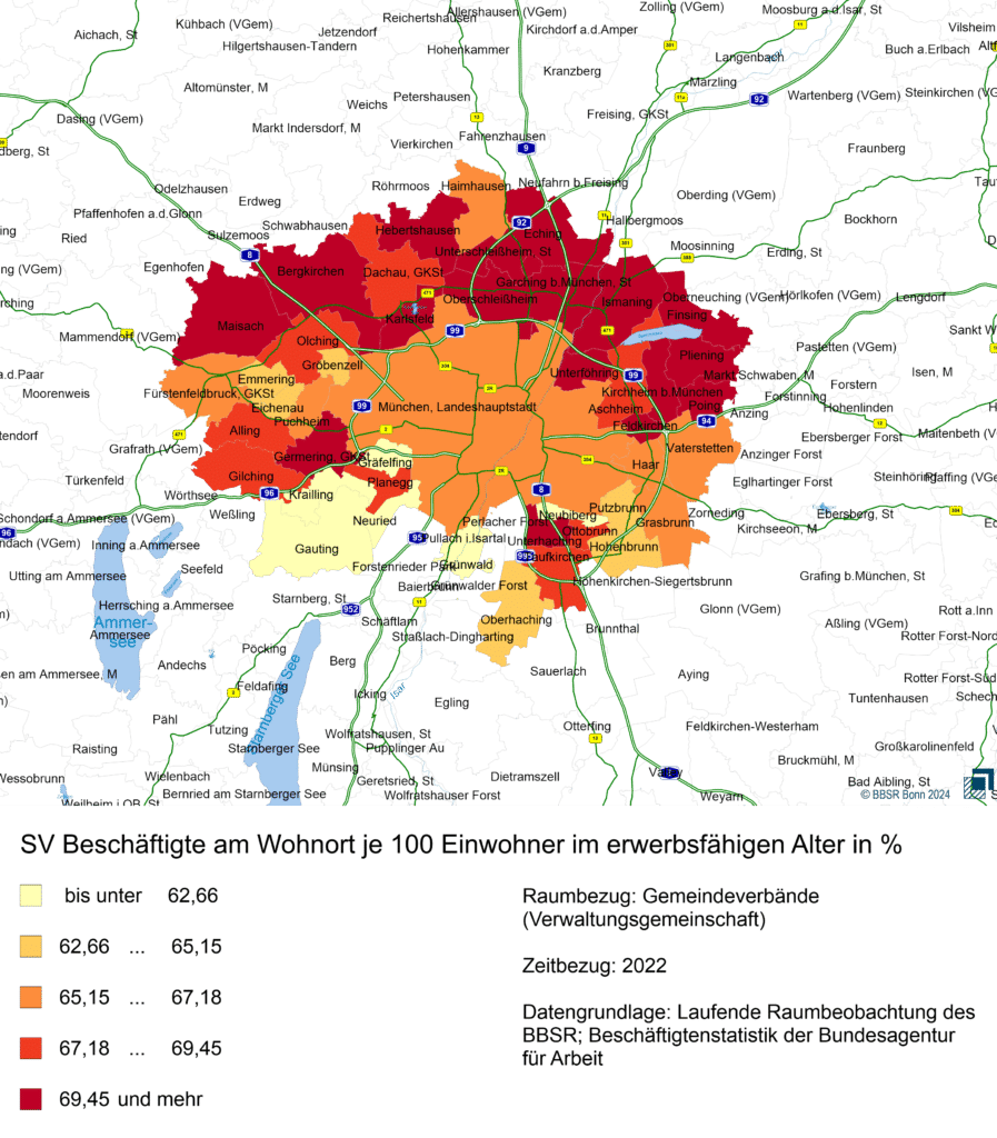 Immobilien Big data Heatmap Beschäftigte