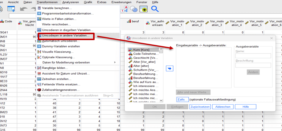 datenbereinigung spss 2 datenbereinigung spss beispiel