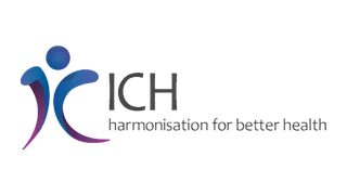 ICH Logo als Hinweis auf regulatorische Standards in klinischer Forschung und Biostatistik bei NOVUSTAT.