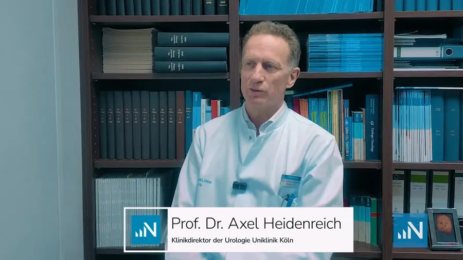 Prof. Dr. Axel Heidenreich im Case Study Video zur klinischen Studienauswertung mit NOVUSTAT