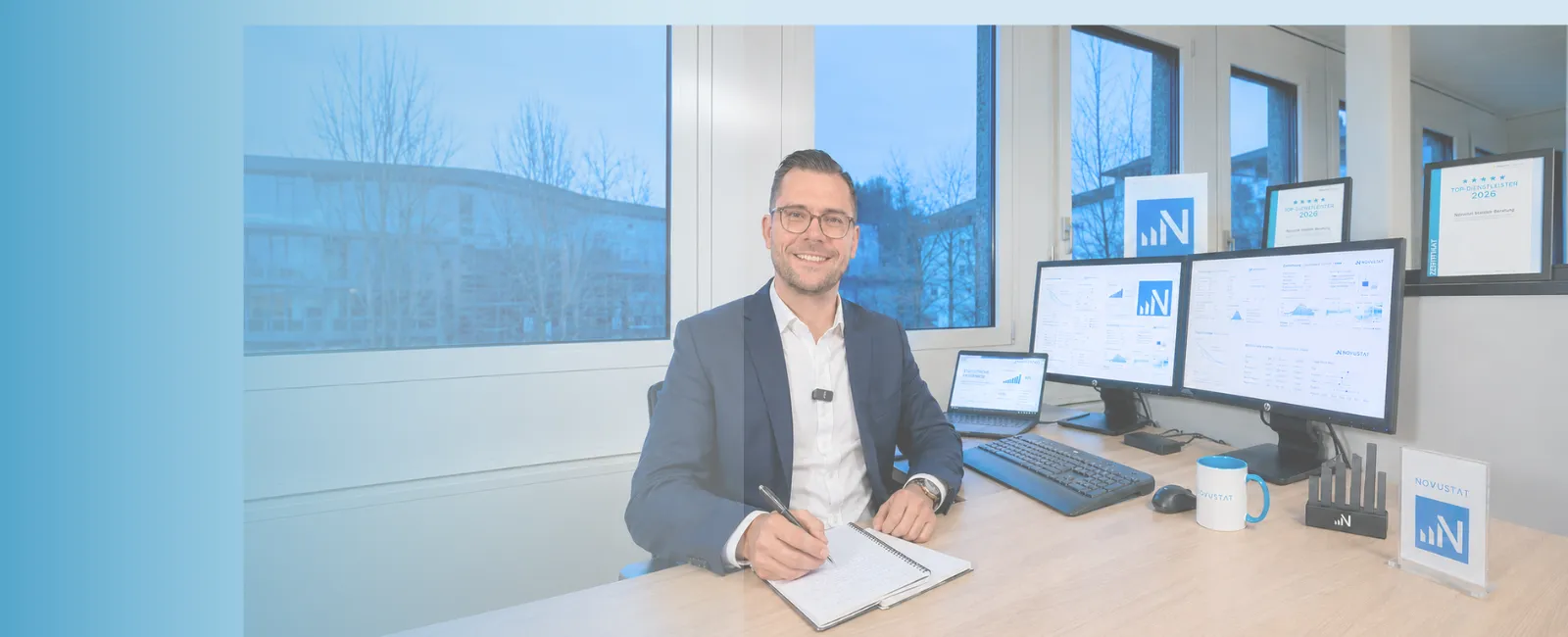 NOVUSTAT Schritt 3 Statistische Umsetzung mit strukturierter Datenanalyse und fachlicher Auswertung.