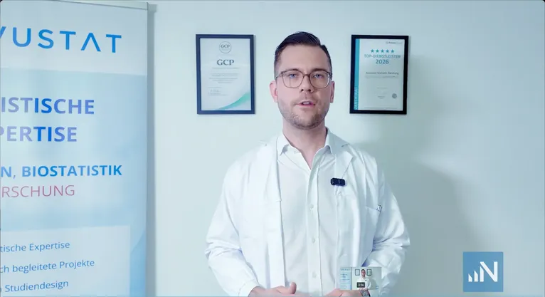 NOVUSTAT Konditionen Video zu transparenten Preisen und planbaren Statistikleistungen