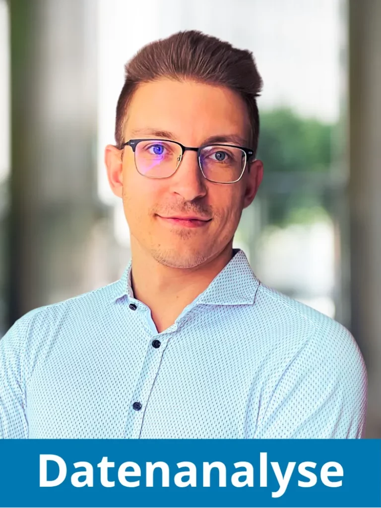 Porträt von Dominik Glaser, Experte für technische Datenanalyse und statistische Auswertungen bei NOVUSTAT.