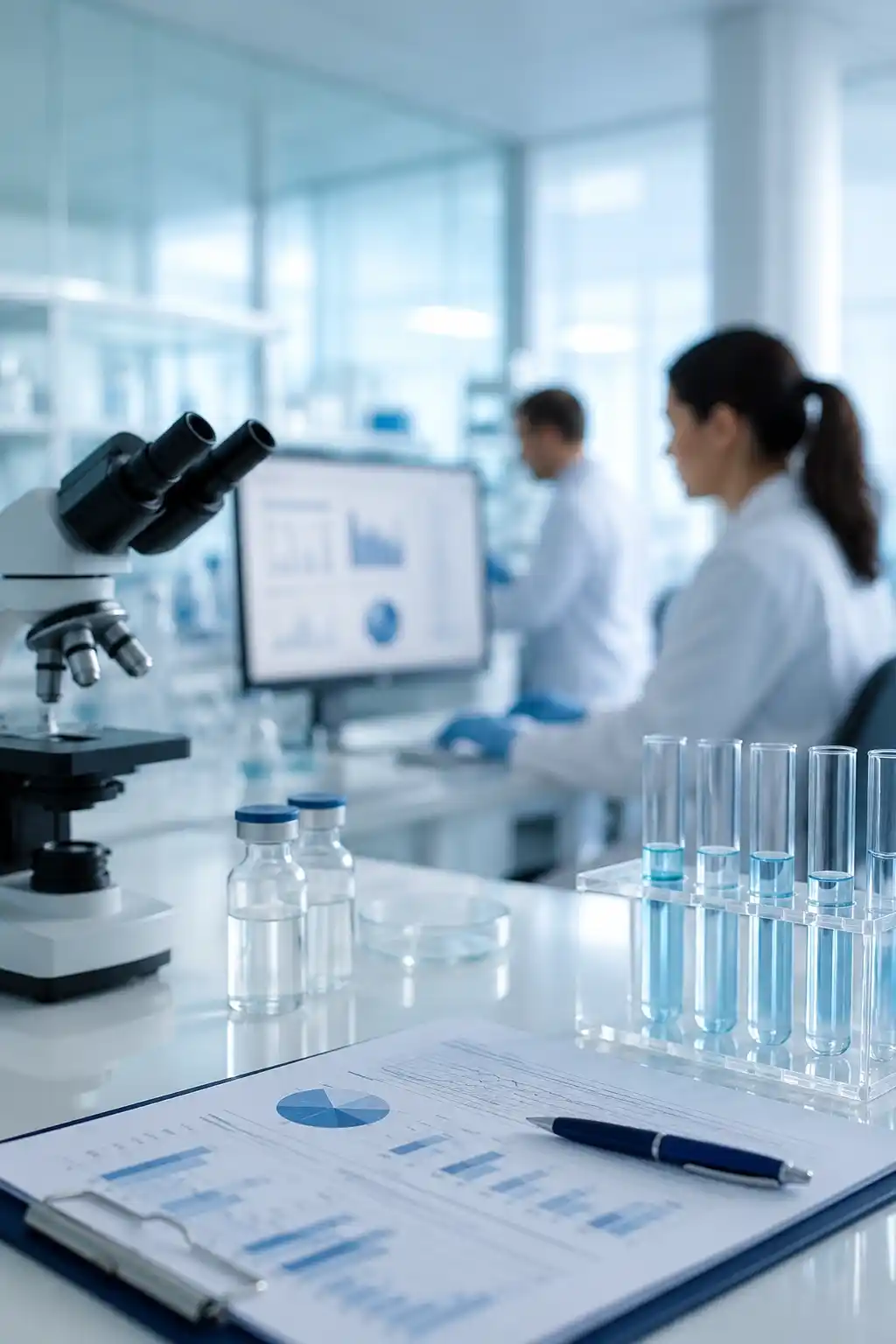 Klinische Studien und statistische Auswertung im medizinischen Forschungslabor
