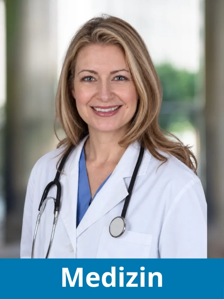 Porträt von Dr. Clara Hoffmann, ist Ärztin mit Schwerpunkt klinische Studien und medizinische Forschung.