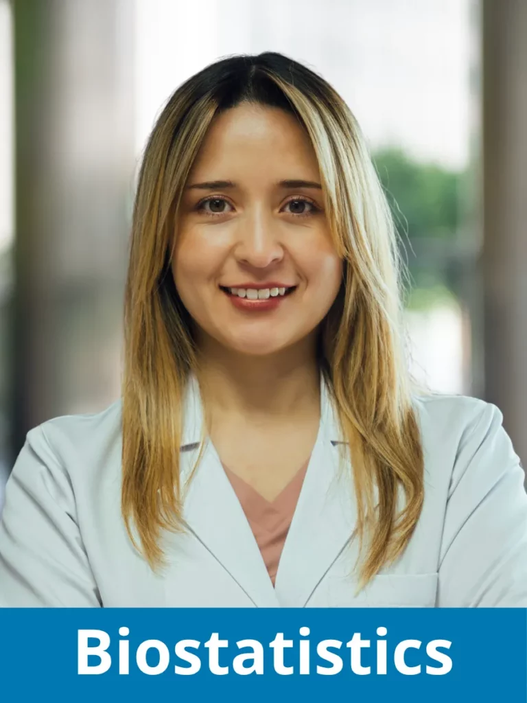 Portrait of Dr. Anna Keller, expert in biostatistics and clinical research at NOVUSTAT.