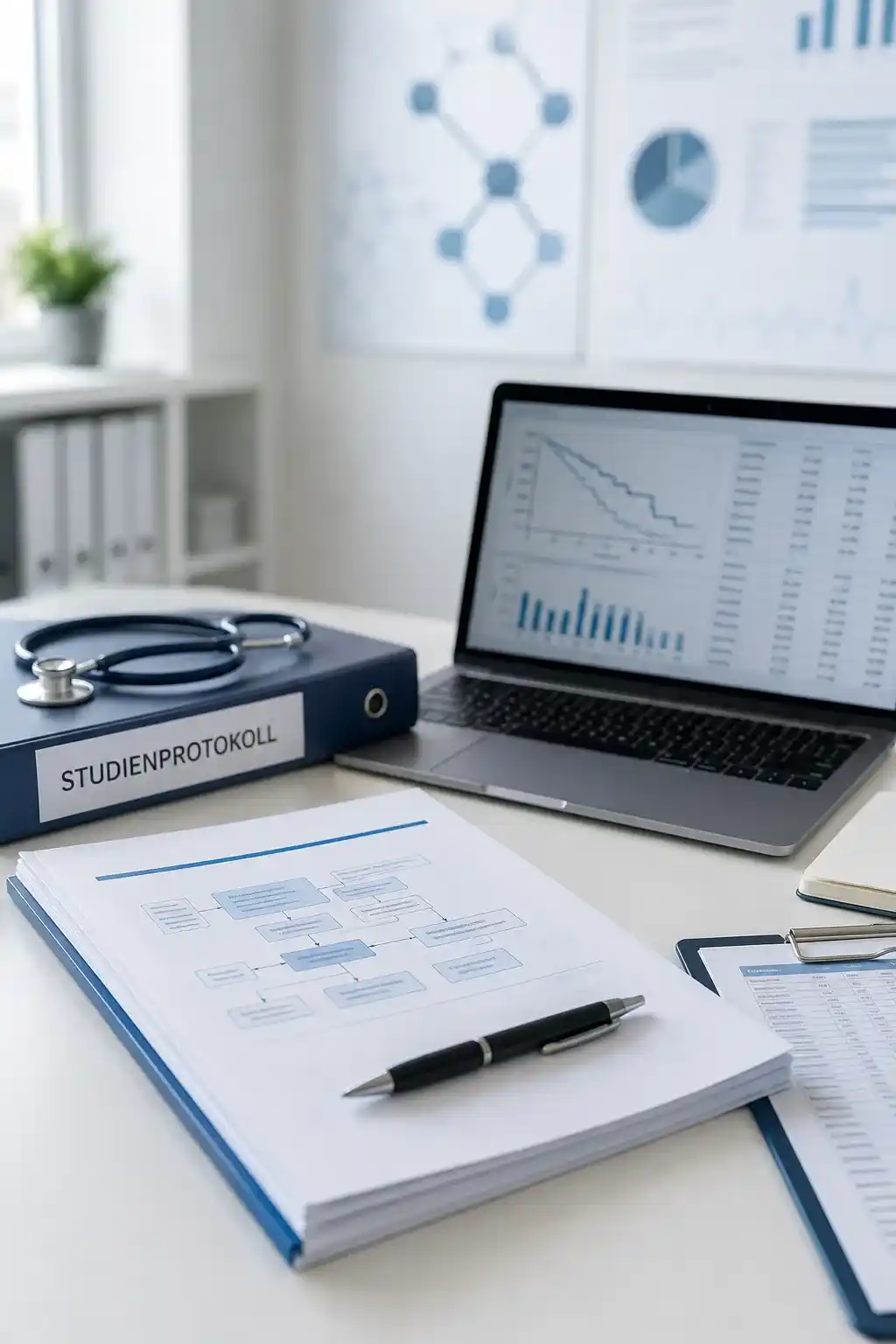 CIP-Studienprotokoll mit statistischer Auswertung für eine klinische Prüfung