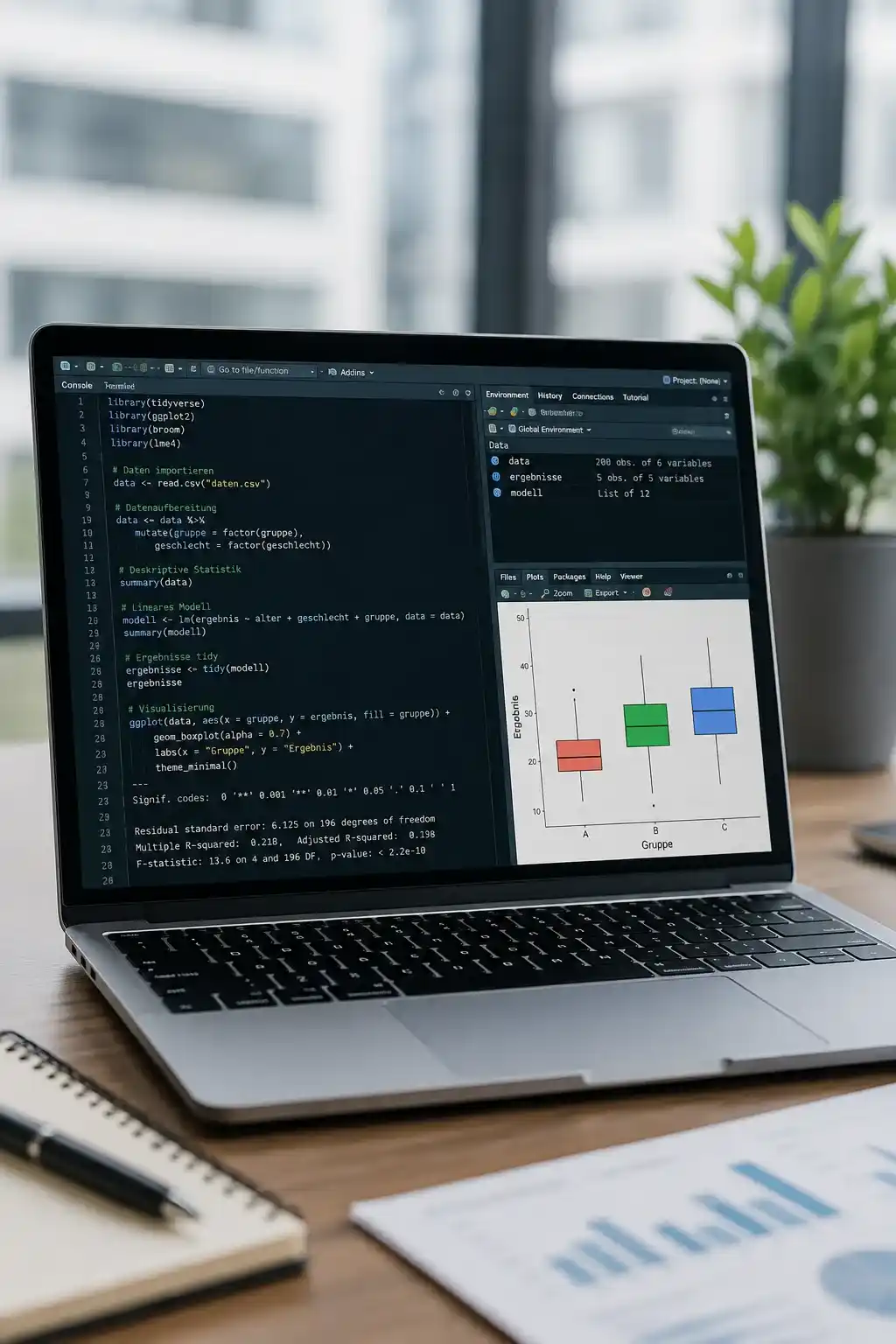 Daten in R auswerten lassen mit statistischer Analyse und Visualisierung